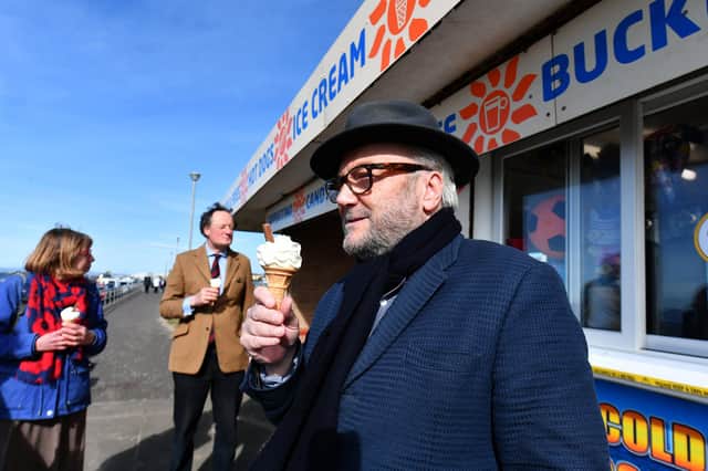 George Galloway on the campaign trail in Ayr (Picture: John Devlin)