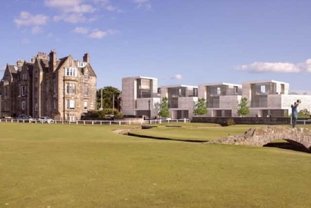 Athole Reid and Gillian Asplin want to build "the Fairways" - a block of four three and four-storey homes - on land occupied by a house at the junction of the Links and Gibson Place, St Andrews