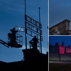 These pictures show Berwick's new art installation.