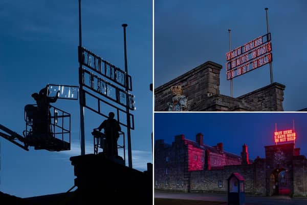 These pictures show Berwick's new art installation.