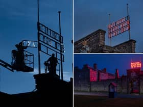 These pictures show Berwick's new art installation.