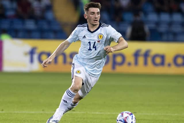 Scotland manager Steve Clarke is glad to see Blly Gilmour - pictured here against Armenia last June - featuring regularly for Brighton (Photo by Alan Harvey / SNS Group)