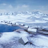 The digital reconstruction of the 12 th Century Norse boatyard on Skye.