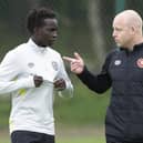 Garang Kuol featured nine times during a loan spell at Hearts.  (Photo by Ewan Bootman / SNS Group)