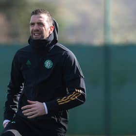 Shane Duffy during Celtic training earlier this month. Picture: SNS