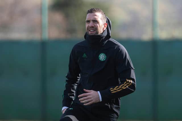 Shane Duffy during Celtic training earlier this month. Picture: SNS