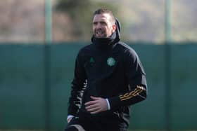 Shane Duffy during Celtic training earlier this month. Picture: SNS