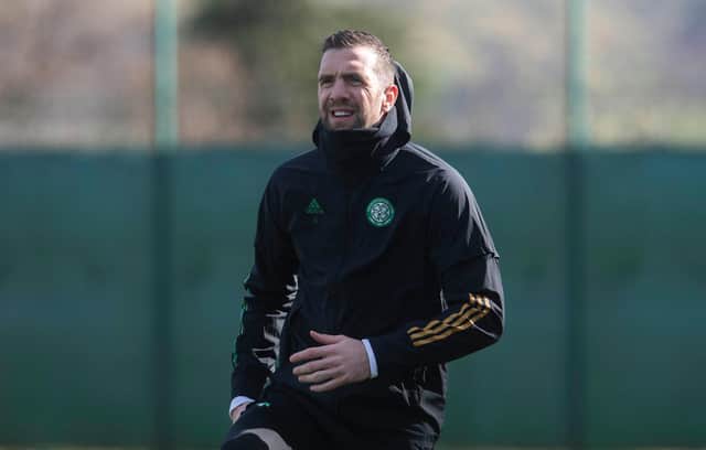 Shane Duffy during Celtic training earlier this month. Picture: SNS
