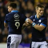 Ali Price, left, and George Horne offer Glasgow Warriors great competition at scrum half. The latter starts against Stormers today.