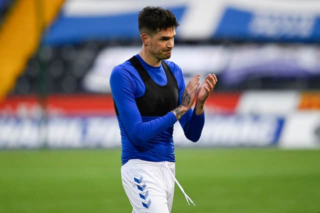Kilmarnock have hit back at claims made by striker Kyle Lafferty over his departure fromt he club. (Photo by Rob Casey / SNS Group)