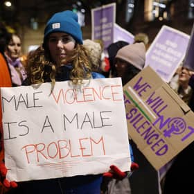 Male violence affects a frightening proportion of women across the world (Picture: Hollie Adams/Getty Images)