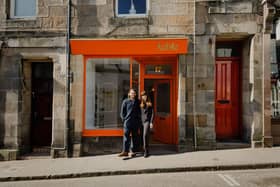 Grant and Jaye Hutchison outside Aeble, Anstruther