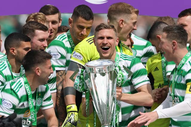 Celtic play their first match since lifting the Scottish Premiership trophy on the final day of last season when they take on Austrian side Wiener Viktoria in a pre-season friendly on Wednesday afternoon (Photo by Ian MacNicol/Getty Images)