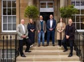 Cytomos board: Alan Raymond, Stuart White, Mark Collinbourne, Nicola Broughton, Gino Miele, with Sarah Hardy from Archangels.