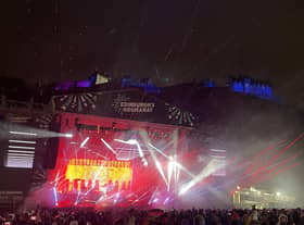 The Pet Shop Boys headlined Edinburgh's Hogmanay festival as the event returned for the first time since 2019.