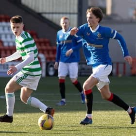 Alex Lowry in action for Rangers B against Celtic B at Pennycars Stadium, Airdrie.  (Photo by Craig Brown / SNS Group)