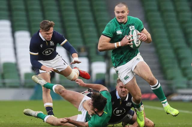 Jacob Stockdale won his last Ireland cap in the Autumn Nations Cup win over Scotland in Dublin last December.