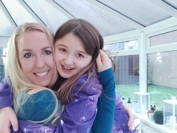 Helen Goss, from Westhill, Aberdeenshire, with her eleven-year-old daughter Anna Hendy. Anna suffers from long covid.
