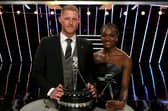 Ben Stokes after winning the BBC Sports Personality of the Year Award alongside Dina Asher Smith, who finished third, at the ceremony in Aberdeen.