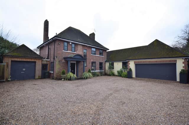 The four-bedroom, detached family home is on the market for offers in the region of £795,000.