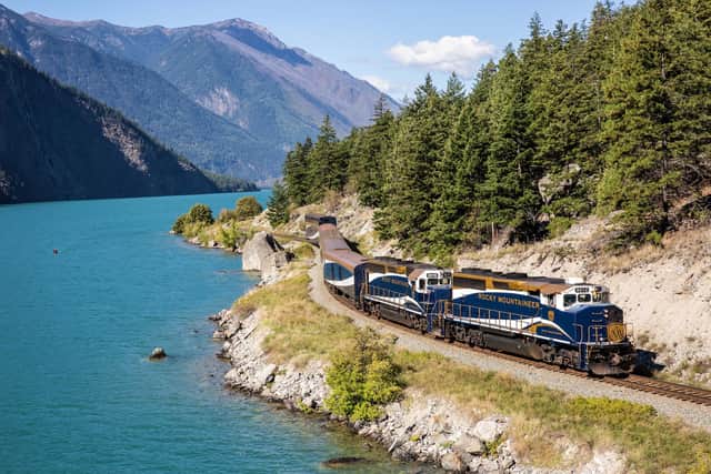The Rocky Mountaineer train. Pic: PA Photo/Newmarket.