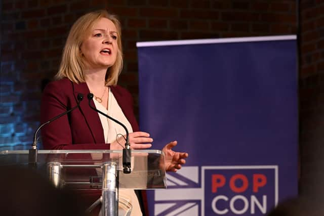 Conservative MP Liz Truss speaks at the launch of the 'Popular Conservatives' movement on February 6 (Picture: Leon Neal/Getty Images)