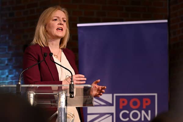 Conservative MP Liz Truss speaks at the launch of the 'Popular Conservatives' movement on February 6 (Picture: Leon Neal/Getty Images)