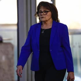 Jeane Freeman, former Scottish health secretary, departs the UK Covid inquiry at the Edinburgh International Conference Centre. Picture: Jeff J Mitchell/Getty Images
