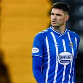 Kilmarnock's Kyle Lafferty is back available to face Celtic in the Viaplay Cup semi-final after serving a 10-game ban. (Photo by Rob Casey / SNS Group)