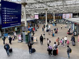 Travellers at Edinburgh Waverley station. Passengers are again being warned of “significant disruption” to rail services as as staff strike. Picture: PA