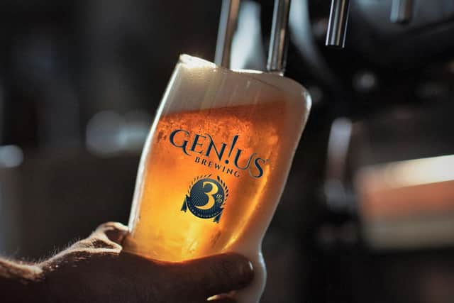 5p from every pint of Gen!us craft beer helping to find a cure for Motor Neurone Disease. Picture supplied.