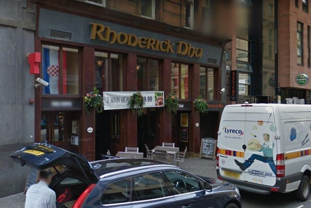 According to online reviewers, the Rhoderick Dhu on Glasgow's Waterloo Street is the best bar in Scotland's largest city. It offers classic pub grub, live sports on big screens and has a courtyard for sunny days. Tourist kre111 said: "Excellent place for a beer and fish & chips. James the owner was super friendly and great to talk to. Five of us were visiting from the US, and recommend anyone stop by when in Glasgow!"