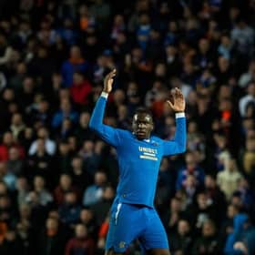 Calvin Bassey in action for Rangers during a UEFA Europa League match between Rangers and Red Star Belgrade.(Photo by Craig Foy / SNS Group)