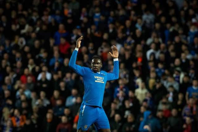 Calvin Bassey in action for Rangers during a UEFA Europa League match between Rangers and Red Star Belgrade.(Photo by Craig Foy / SNS Group)