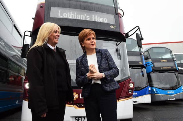 Should Nicola Sturgeon let people know if they can use buses? (Picture: Andy Buchanan/Getty)
