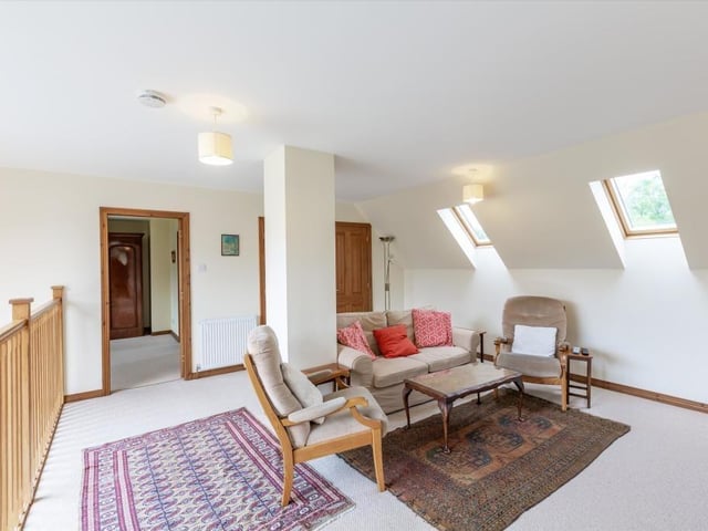 Landing with sitting area.