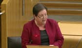 Scottish Labour MSP Jackie Baillie was visibly emotional in Holyrood