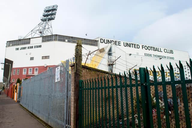 Part of the Jerry Kerr Stand at Tannadice has been damaged.