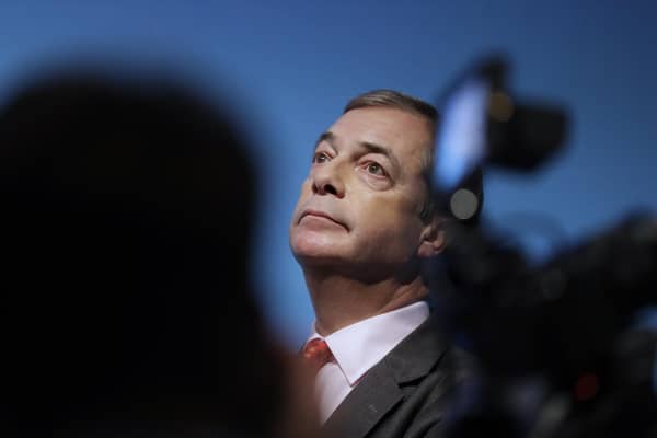 Nigel Farage is joining GB News. Picture: AP Photo/Kirsty Wigglesworth, File