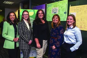 Speakers cornered at last week’s conference: Anna Bell from Fuel Change; Lauren Braidwood, manager of the National Energy Skills Accelerator project; Offshore Energies
UK’s Emily Taylor; Melanie Hill from ScottishPower, and Christine Currie, head of skills policy at Opito. Picture: Lisa Ferguson
