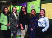 Speakers cornered at last week’s conference: Anna Bell from Fuel Change; Lauren Braidwood, manager of the National Energy Skills Accelerator project; Offshore Energies
UK’s Emily Taylor; Melanie Hill from ScottishPower, and Christine Currie, head of skills policy at Opito. Picture: Lisa Ferguson