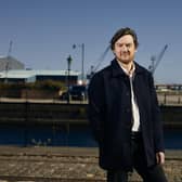 Chris Yendell, project development manager at Gravitricity, believes his firm's innovative energy storage technology -- which has been demonstrated at Edinburgh's Leith docks -- can help India reduce its climate emissions and move to renewable power. Picture: Peter Dibdin
