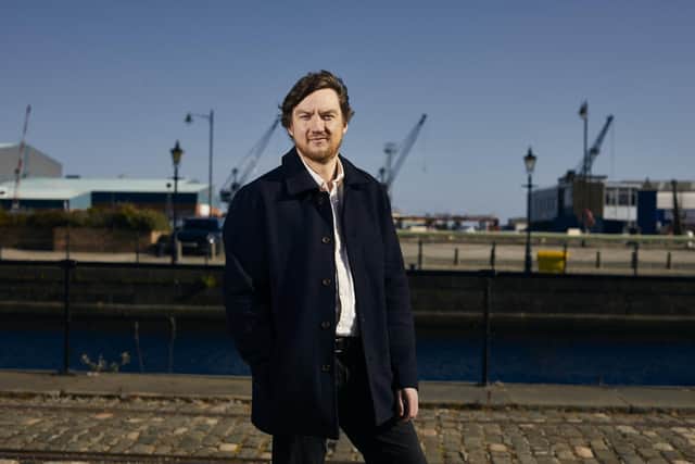Chris Yendell, project development manager at Gravitricity, believes his firm's innovative energy storage technology -- which has been demonstrated at Edinburgh's Leith docks -- can help India reduce its climate emissions and move to renewable power. Picture: Peter Dibdin