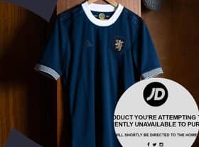 The limited edition Scotland top is priced at £90. £25 more than the current home top for adults.
