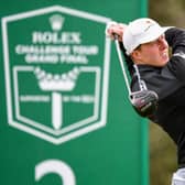 Craig Howie hits his tee shot on the second hole during day three of the Rolex Challenge Tour Grand Final supported by the R&A at T-Golf & Country Club in Mallorca. Picture: Octavio Passos/Getty Images.