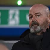 Scotland manager Steve Clarke pictured at the Scottish Cup match between Greenock Morton and Hearts at Cappielow on Monday. (Photo by Rob Casey / SNS Group)