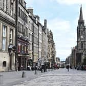 The Royal Mile was almost virtually deserted during Edinburgh's peak summer season this year. Picture: Lisa Ferguson