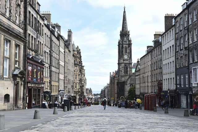 The Royal Mile was almost virtually deserted during Edinburgh's peak summer season this year. Picture: Lisa Ferguson