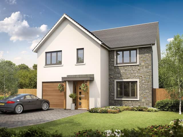 A CGI showing the exterior of the Yew house type