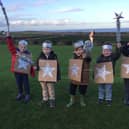 Stars on a hillside: Innerwick Primary youngsters